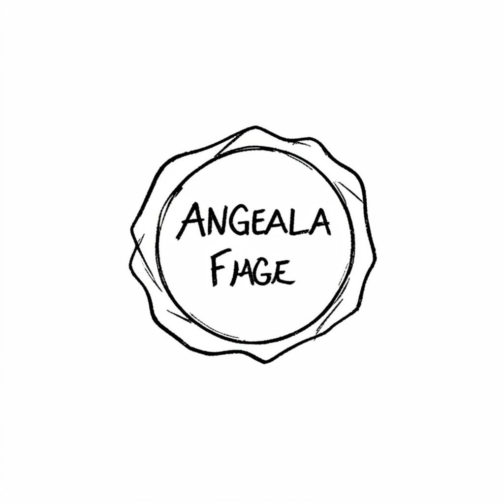 Hand-drawn ink illustration of a simple straight smile on cream paper, soft warm sepia tones, minimal and friendly mood